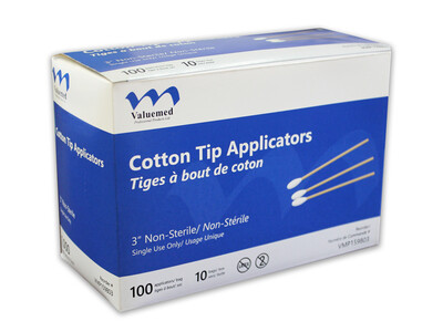 COTTON TIP APPLICATOR 3"